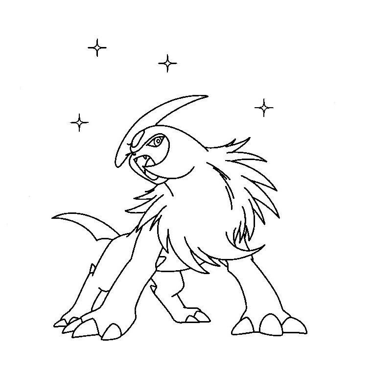 coloriage pokemon absol